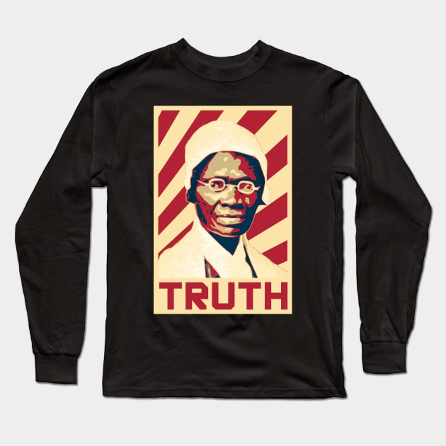 Sojourner Truth Retro Long Sleeve T-Shirt by Nerd_art